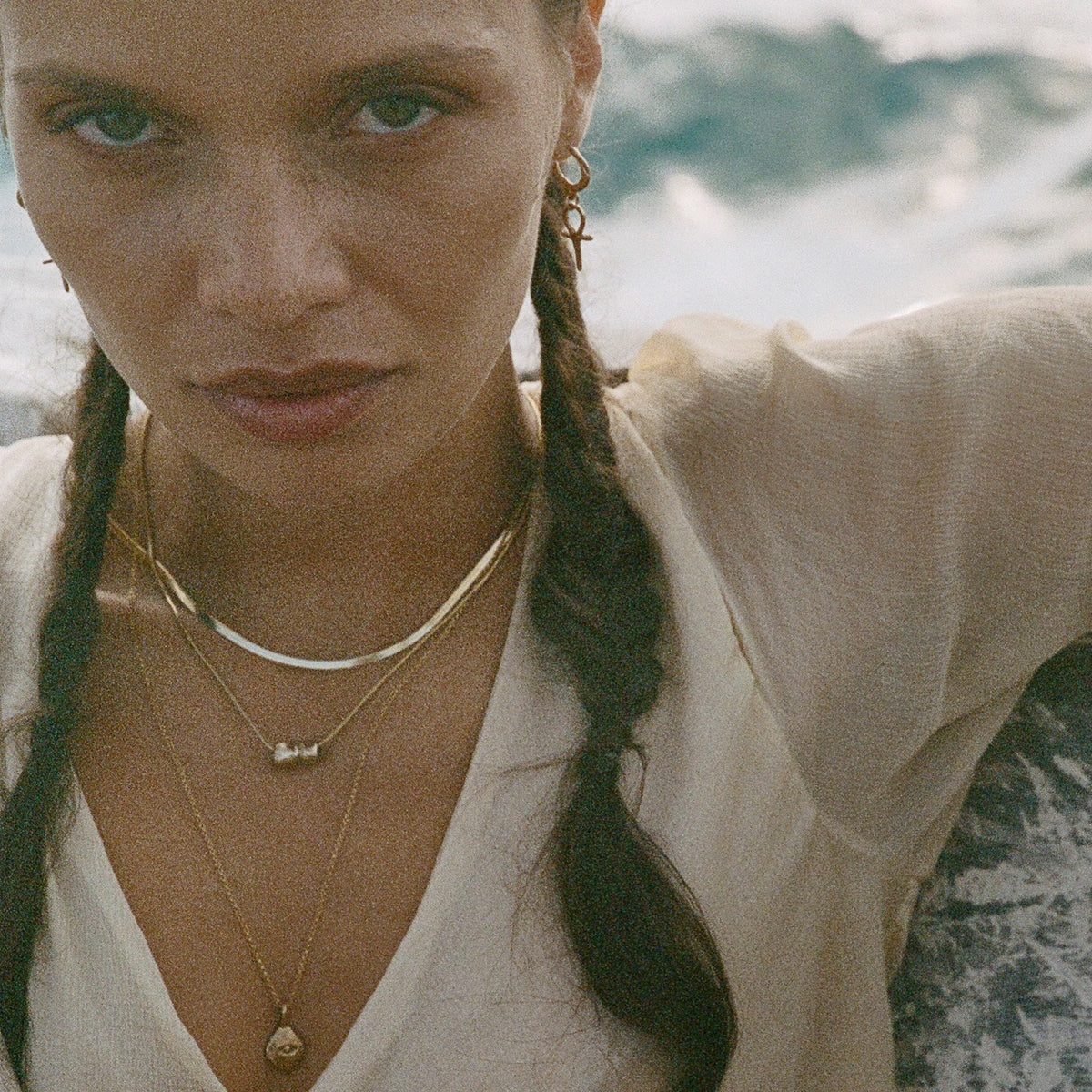 Fehu 2.7mm Herringbone Necklace | Silver