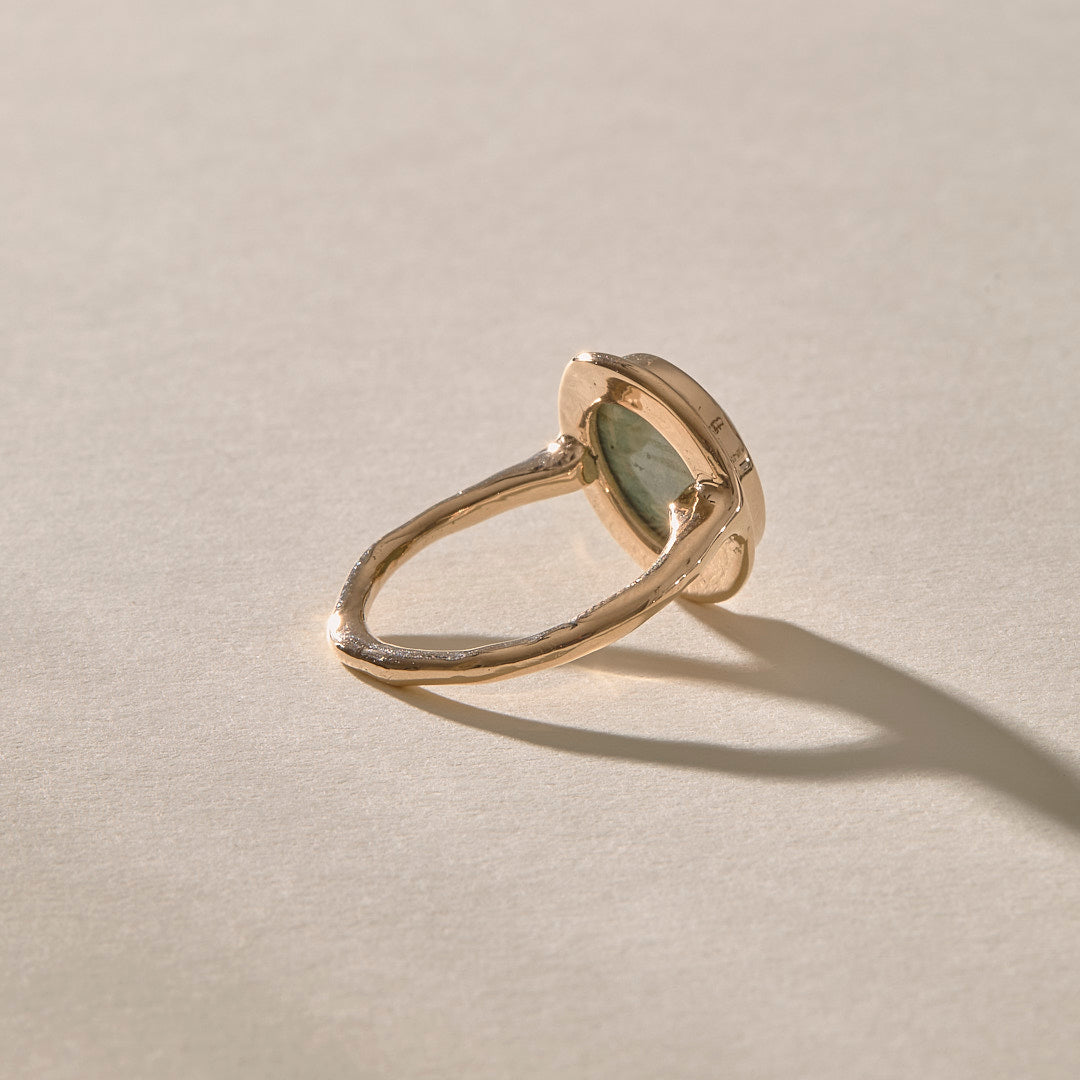 Reverie Jasper Amulet Ring II | Gold