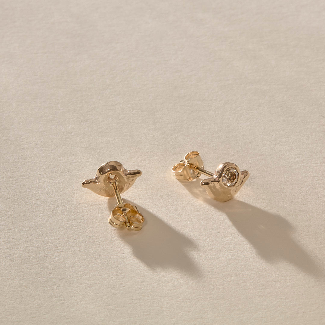 Vida Champagne Diamond Studs