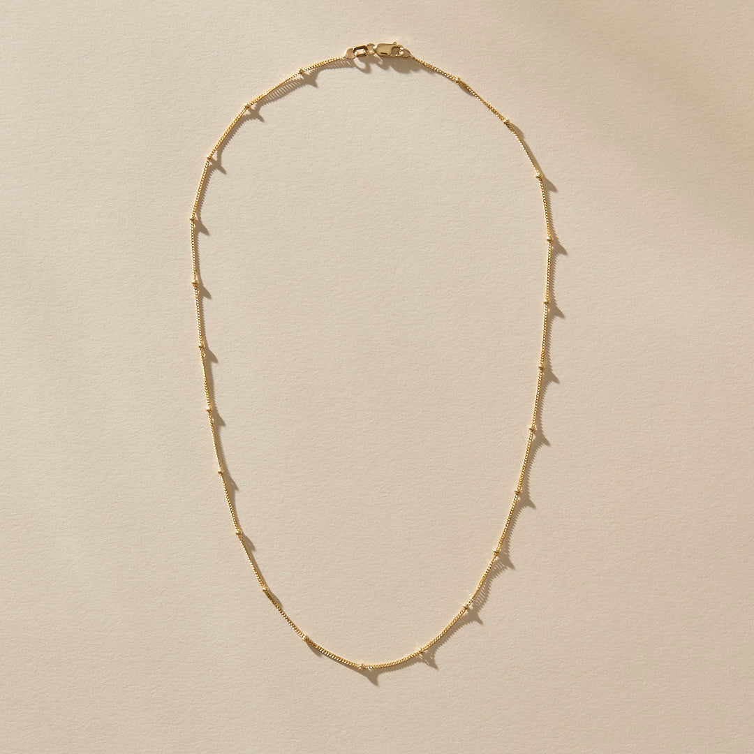 Eros Satellite Chain Necklace | Gold