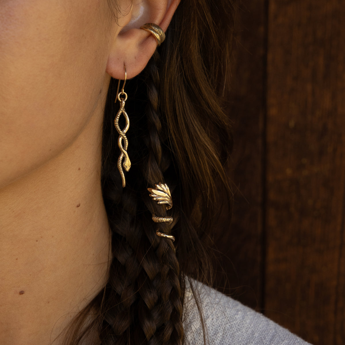 Fleur Hair Wrap | Silver