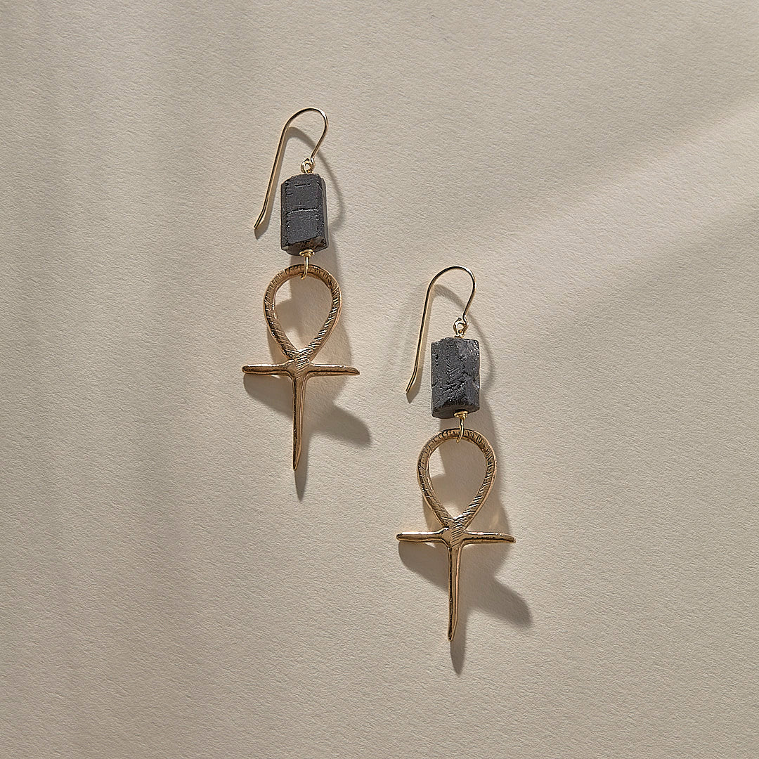 Ankh Earrings