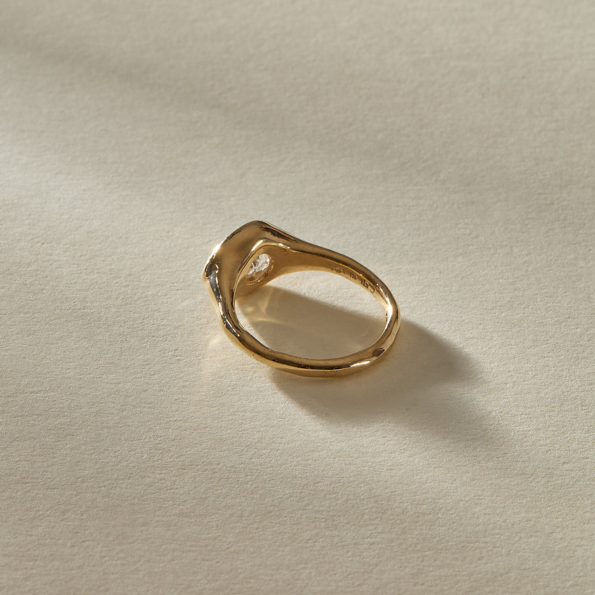 Oria Diamond Signet Ring | OOAK