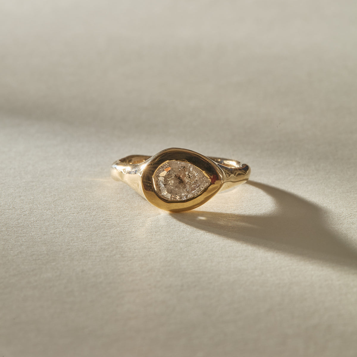 Oria Diamond Signet Ring | OOAK