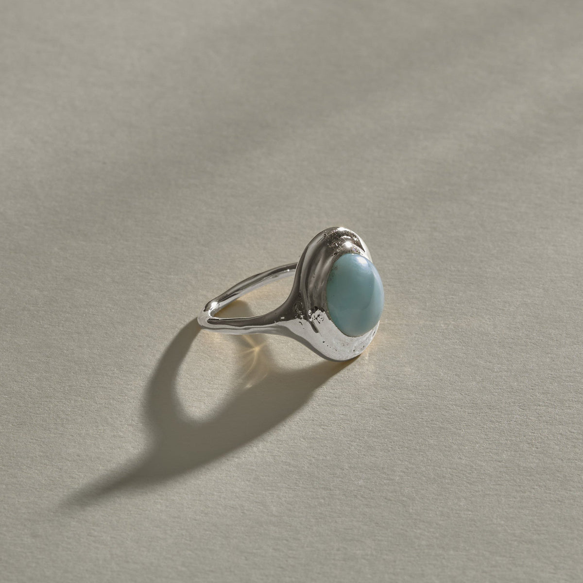 Elysian Larimar Ring | Silver