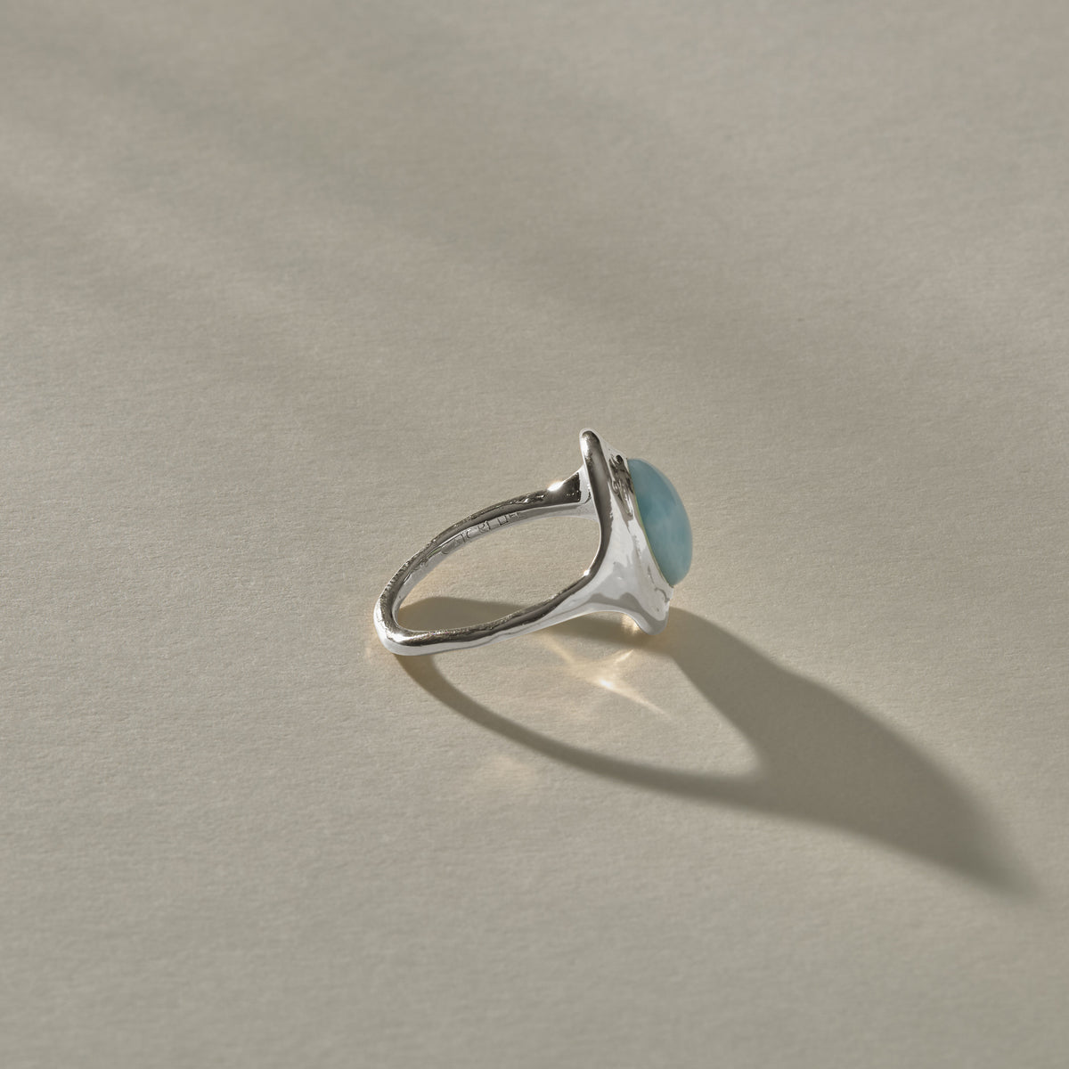 Elysian Larimar Ring | Silver