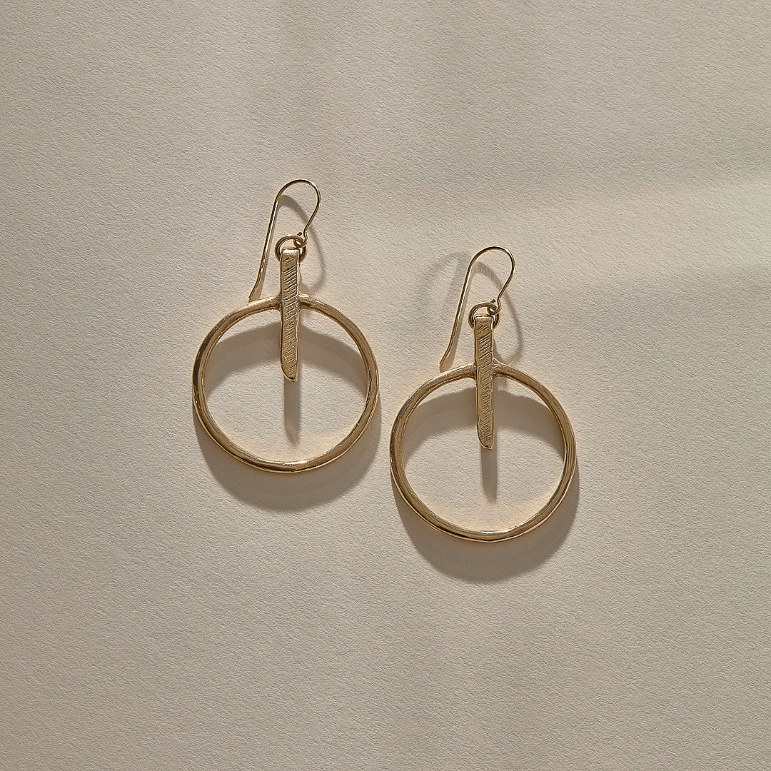Henge Earrings | Gold