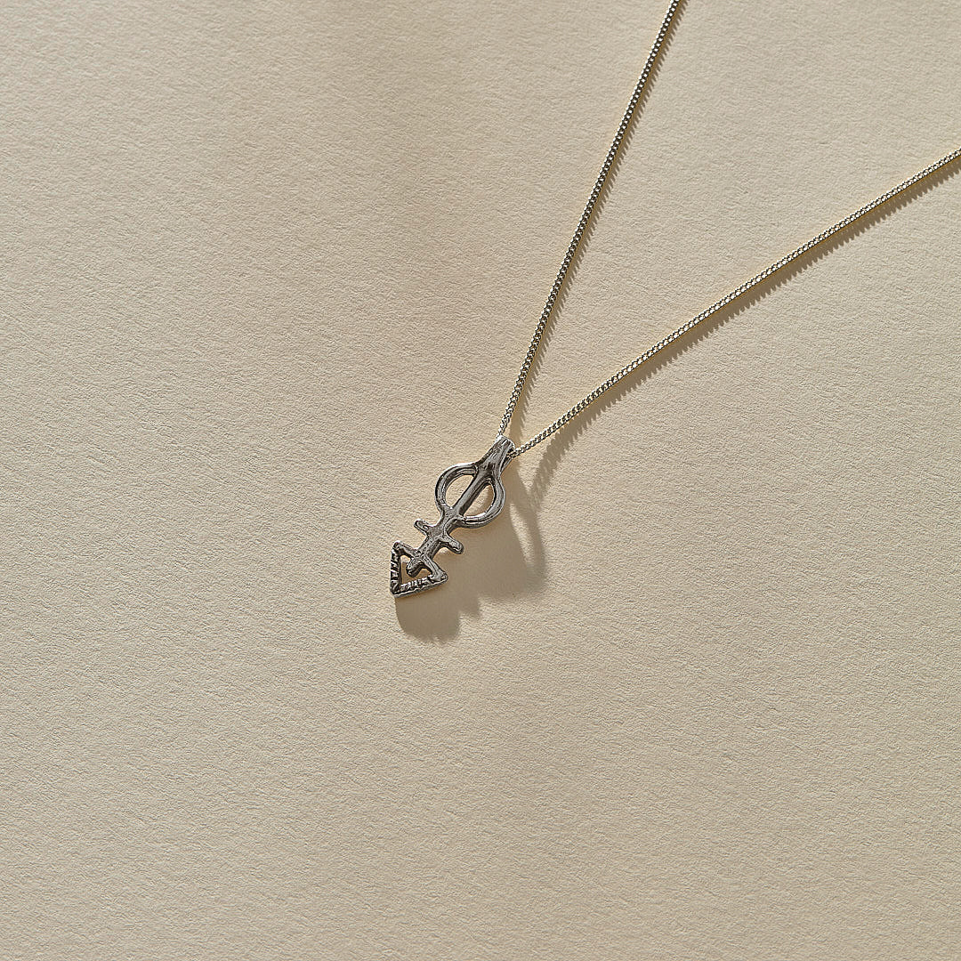 Mini Ma'at Charm Necklace | Bronze