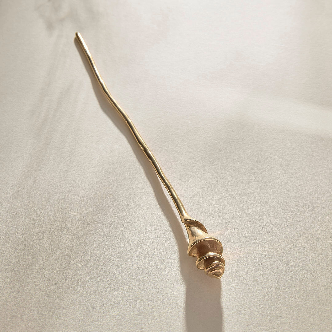 Neptune Hair Pin | Gold
