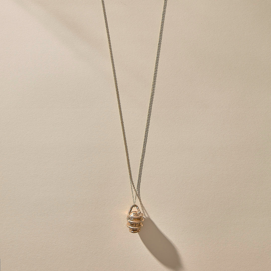 Orphic Egg Capsule Necklace | Bronze
