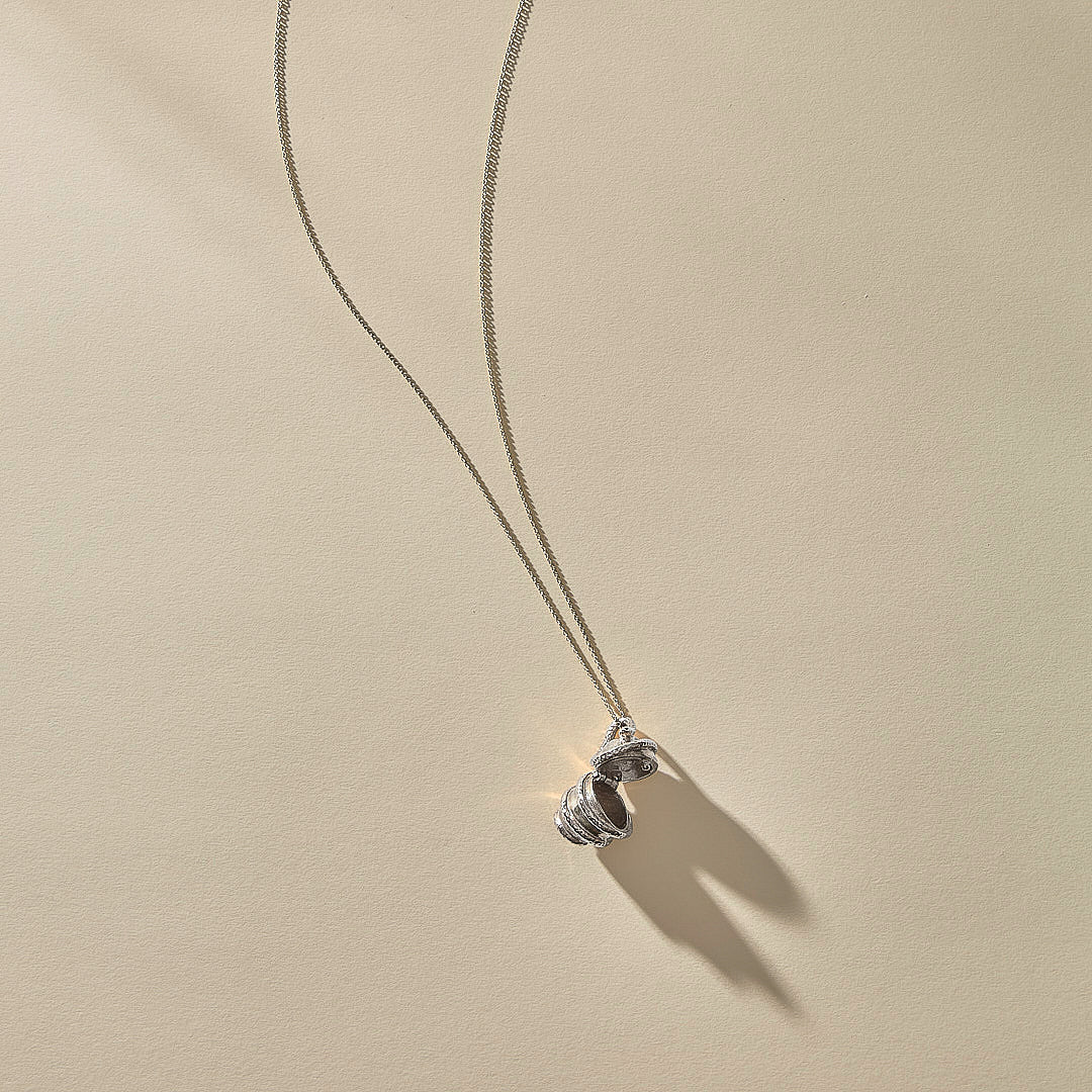 Orphic Egg Capsule Necklace | Bronze