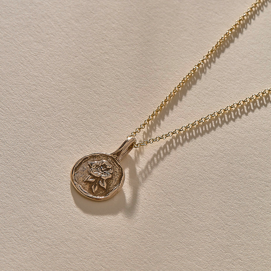 Wild Rose Necklace | Bronze