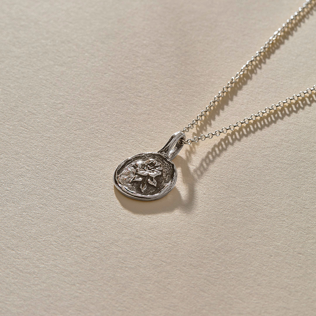 Wild Rose Necklace | Silver