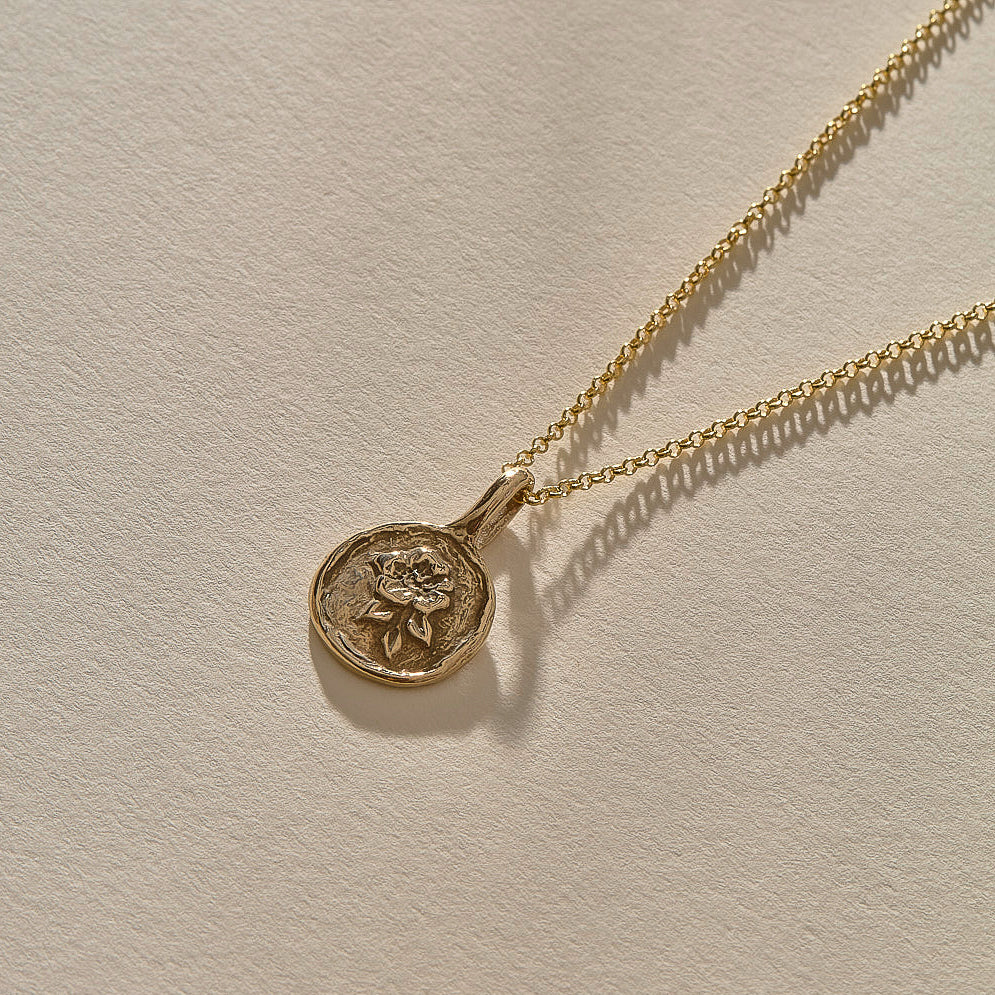 Wild Rose Necklace | Gold