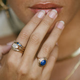 Eros Sapphire Band | Gold