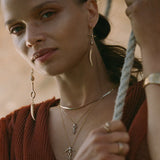 Gathering the Bones Earrings | Bronze