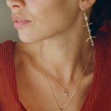 Ankh Mini Charm Necklace | Bronze