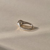 Solara Citrine Signet Ring | Silver