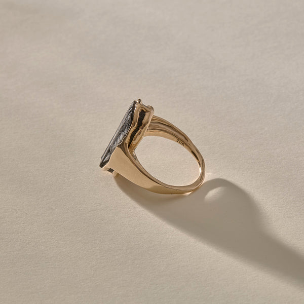 One Of A Kind | The Black Tourmaline Amulet Ring XIV
