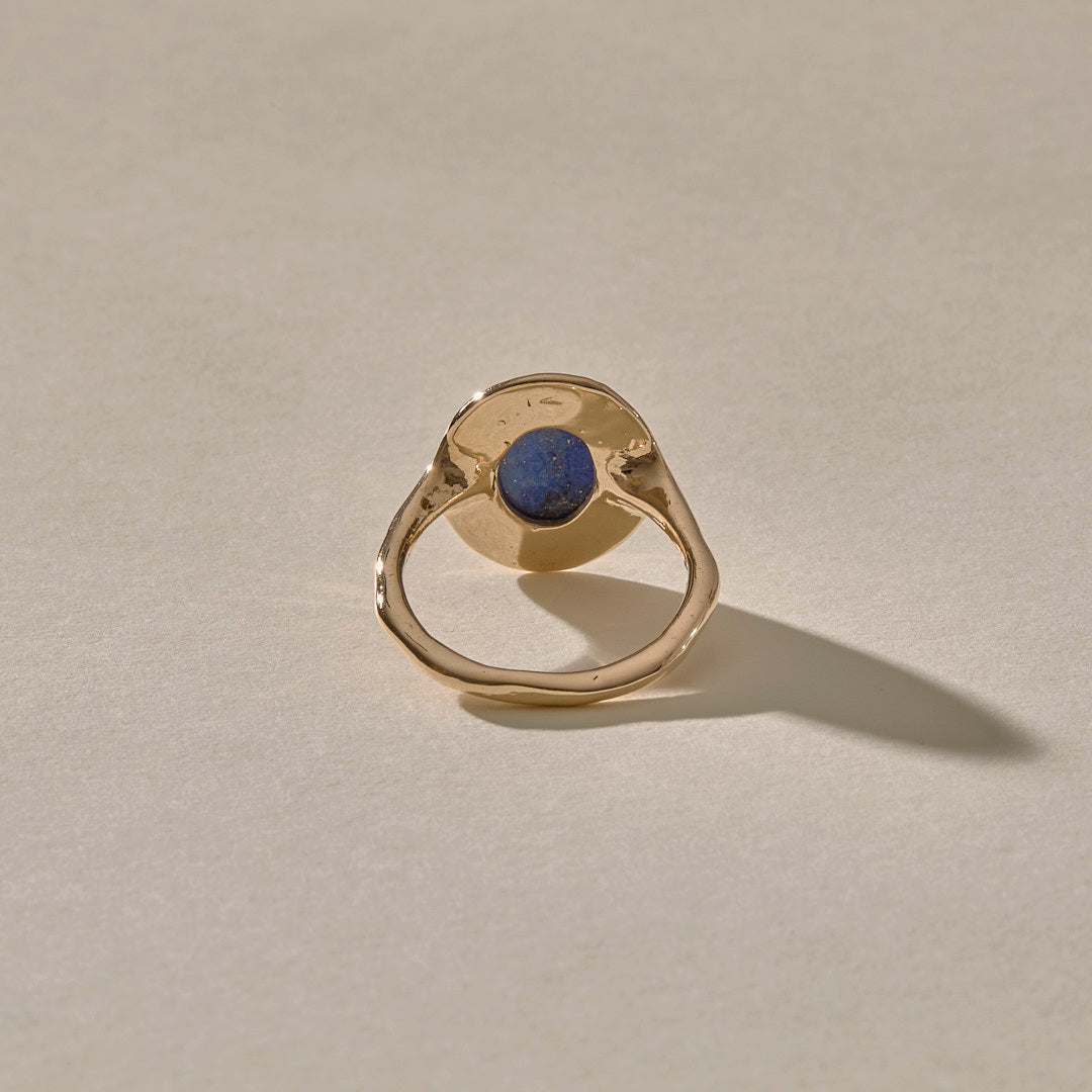 Cleo Lapis Amulet Ring | Gold