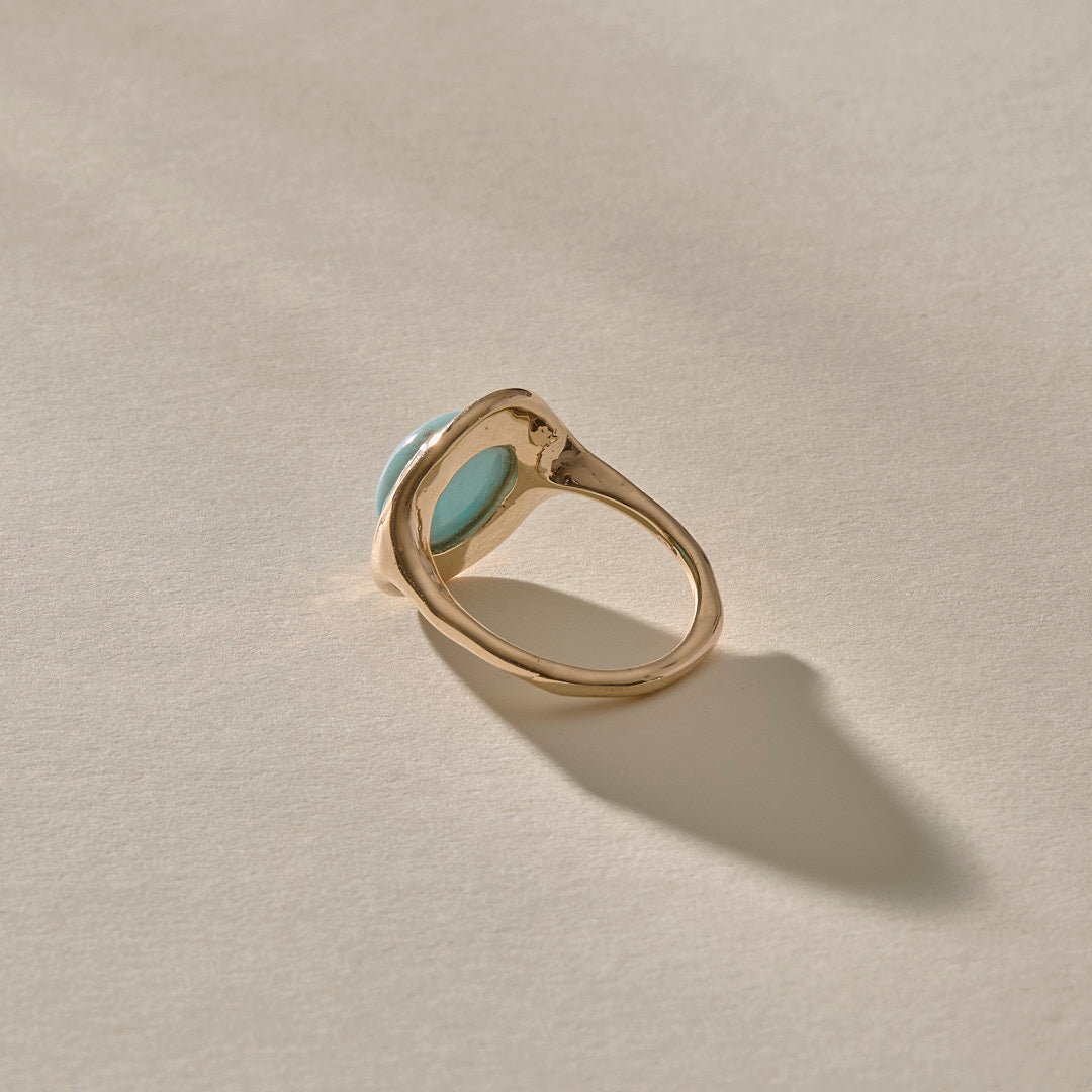 Elysian Larimar Ring | Gold
