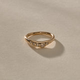 Eros Champagne Diamond Band | Gold