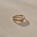 Eros Champagne Diamond Band | Gold