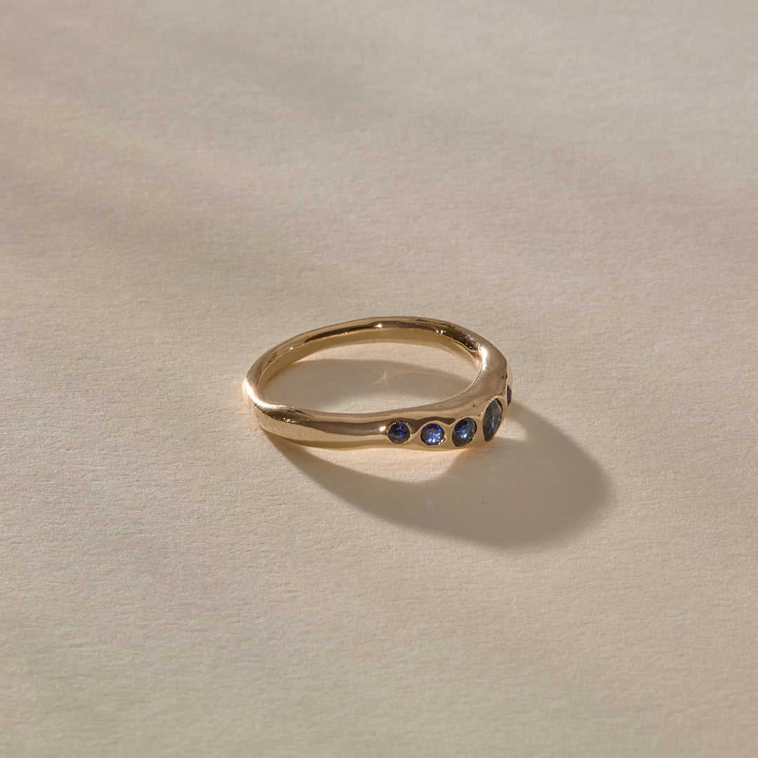 Eros Sapphire Band | Gold