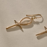 Ankh Earrings | Gold