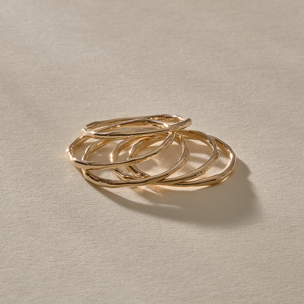 Nova Stacking Rings | Gold