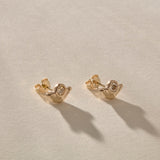 Vida Champagne Diamond Studs | Gold