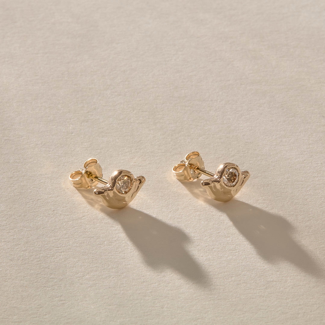 Vida Champagne Diamond Studs
