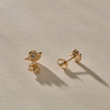 Vida Sapphire Studs | Gold