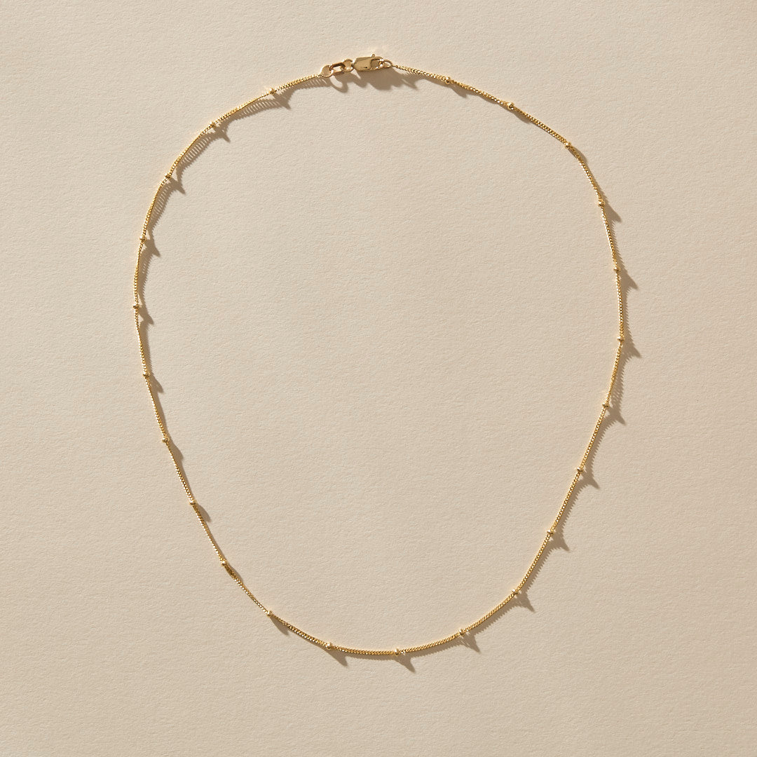 Eros Satellite Chain Necklace | Gold