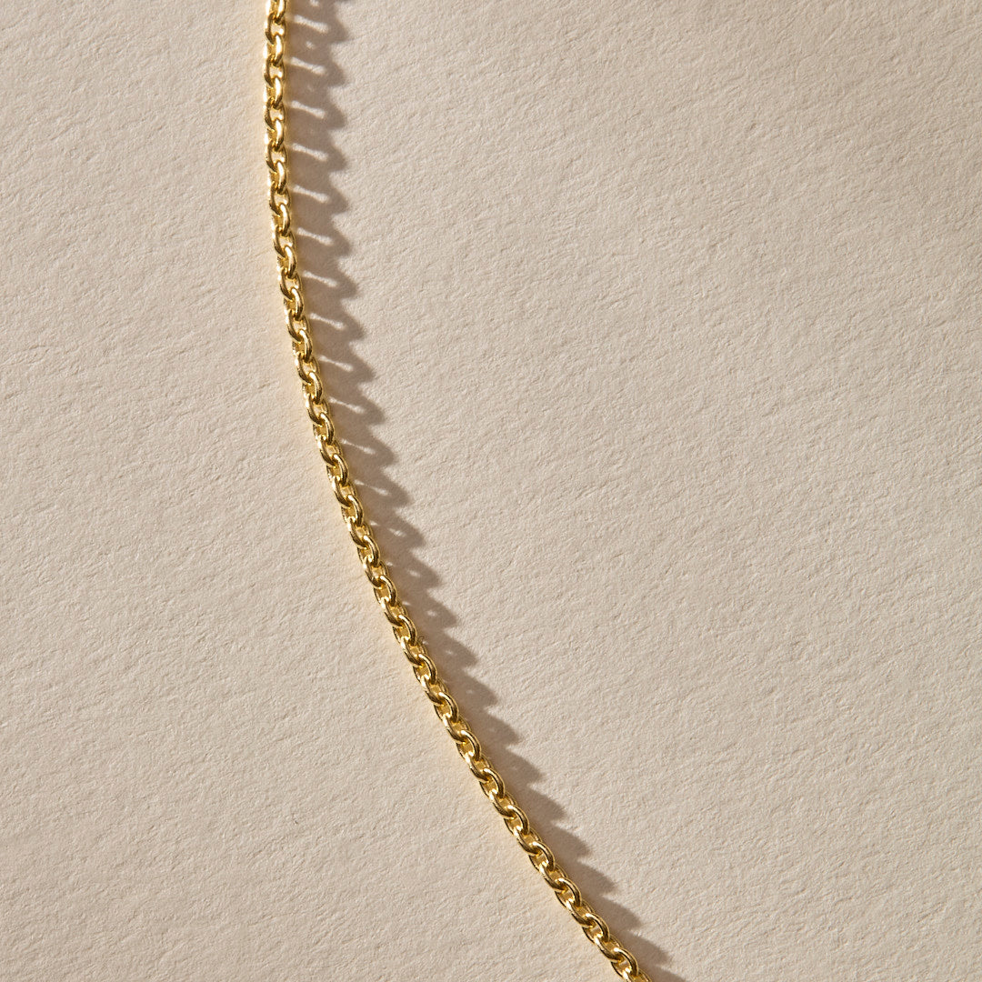 Round Cable Chain Necklace | Gold