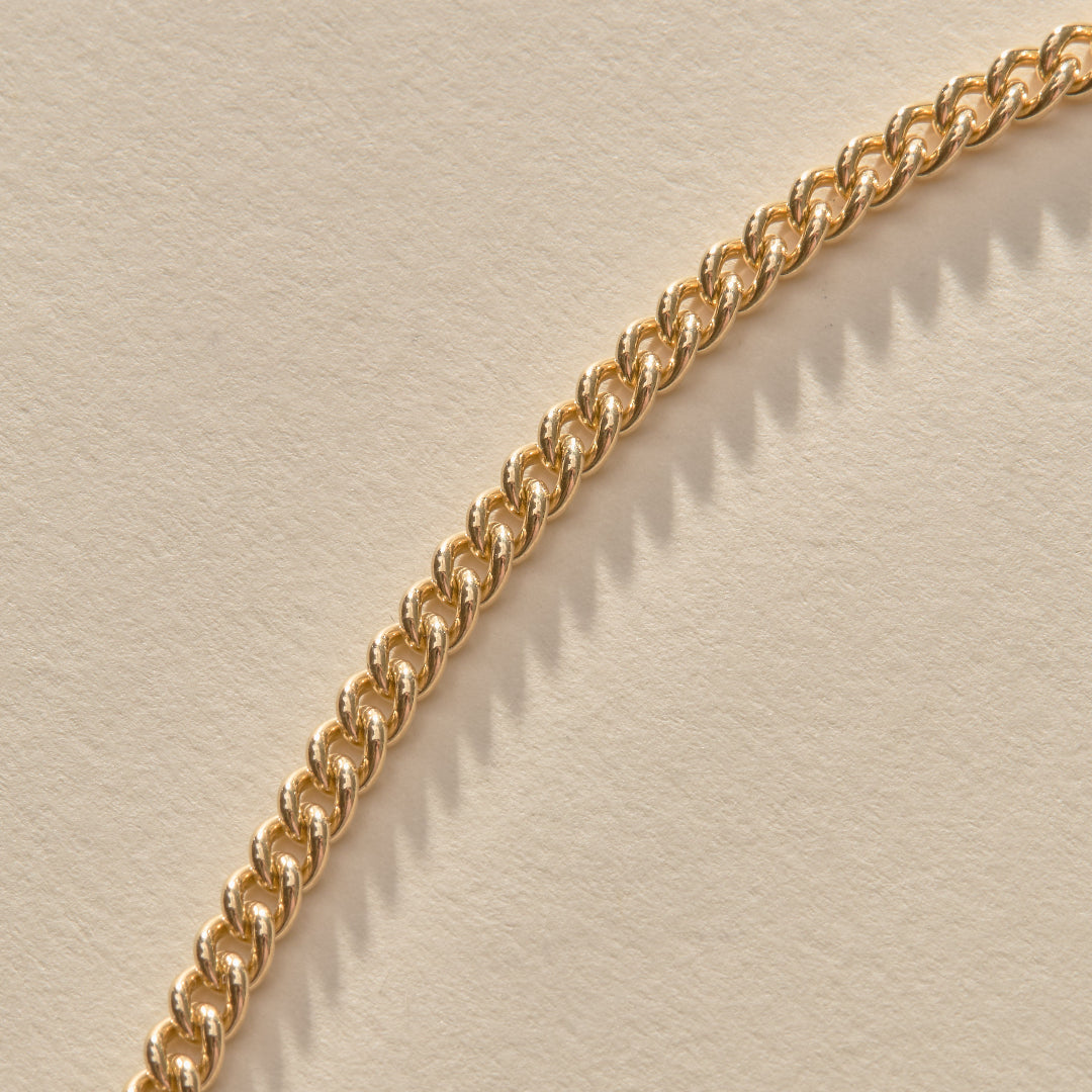 Luz Curb Chain Necklace | Gold