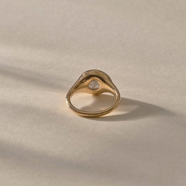 One Of A Kind | Rough Polished Diamond Signet #2