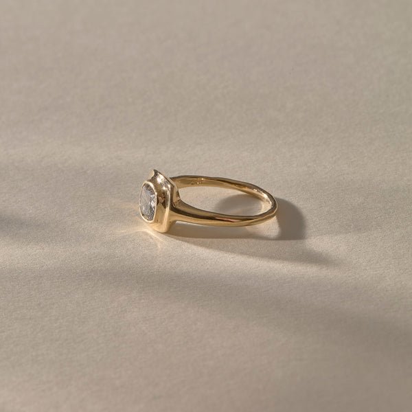 One Of A Kind | Cushion Cut Salt & Pepper Canadian Diamond Ring