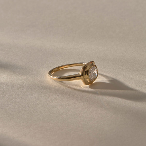 One Of A Kind | Cushion Cut Salt & Pepper Canadian Diamond Ring