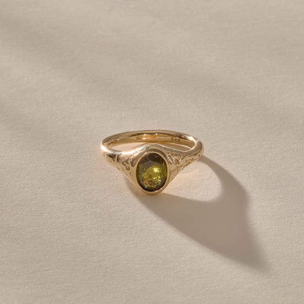 One Of A Kind | Green Tourmaline Signet V