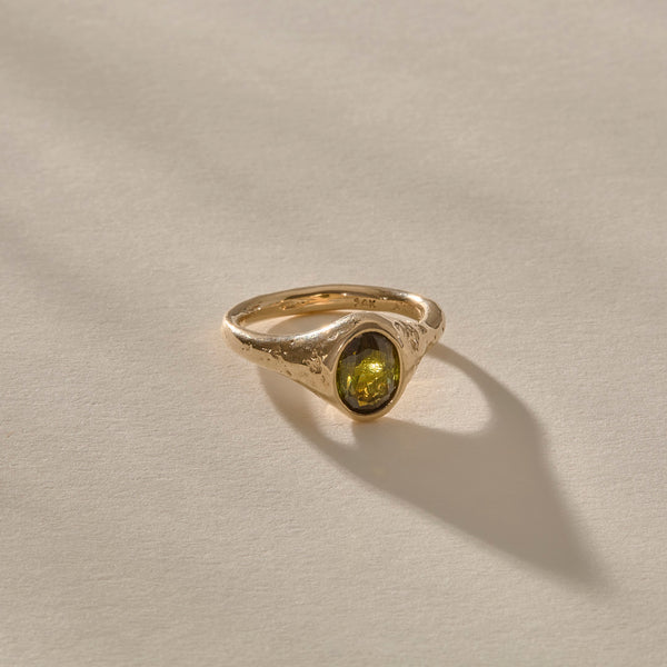 One Of A Kind | Green Tourmaline Signet V