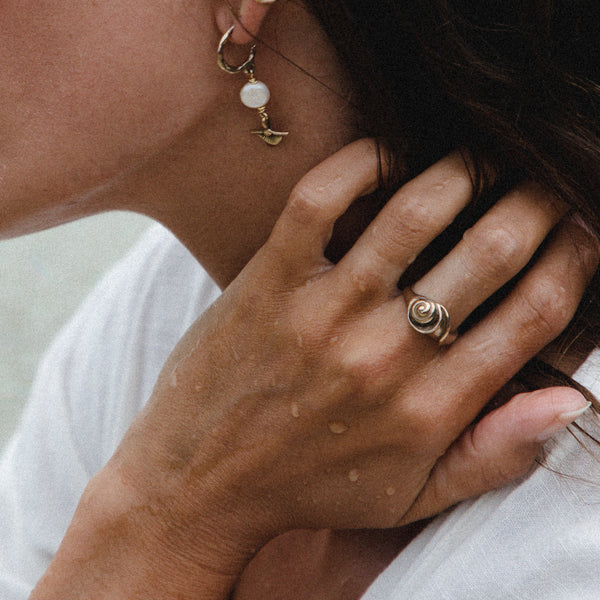 Neptune Shell Ring | Silver