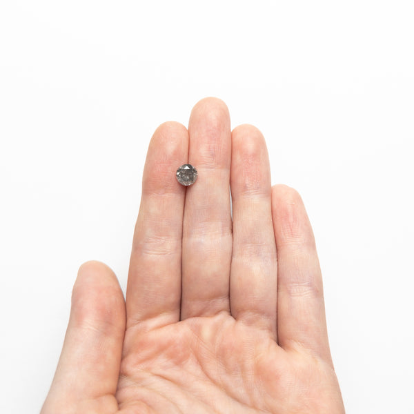 Nova Brilliant Cut Grey Salt & Pepper Diamond Ring | OOAK