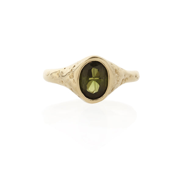 One Of A Kind | Green Tourmaline Signet V
