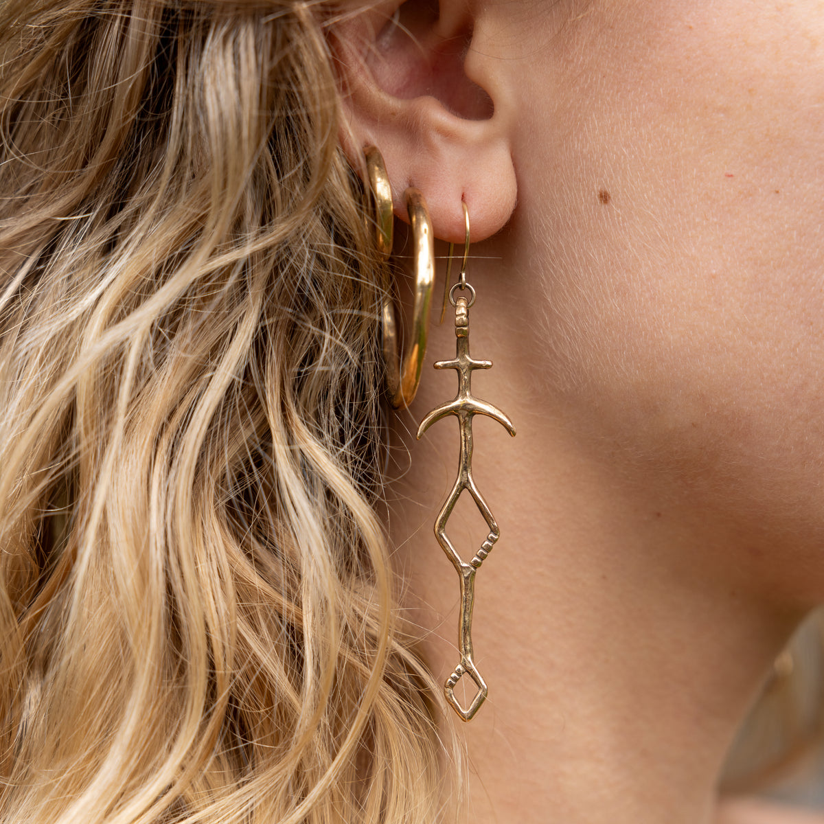 Panah Amulet Earrings | Bronze