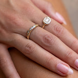 Eros Champagne Diamond Band | Gold
