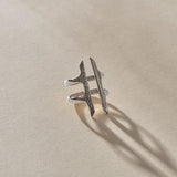 Akash Shield Ring | Silver