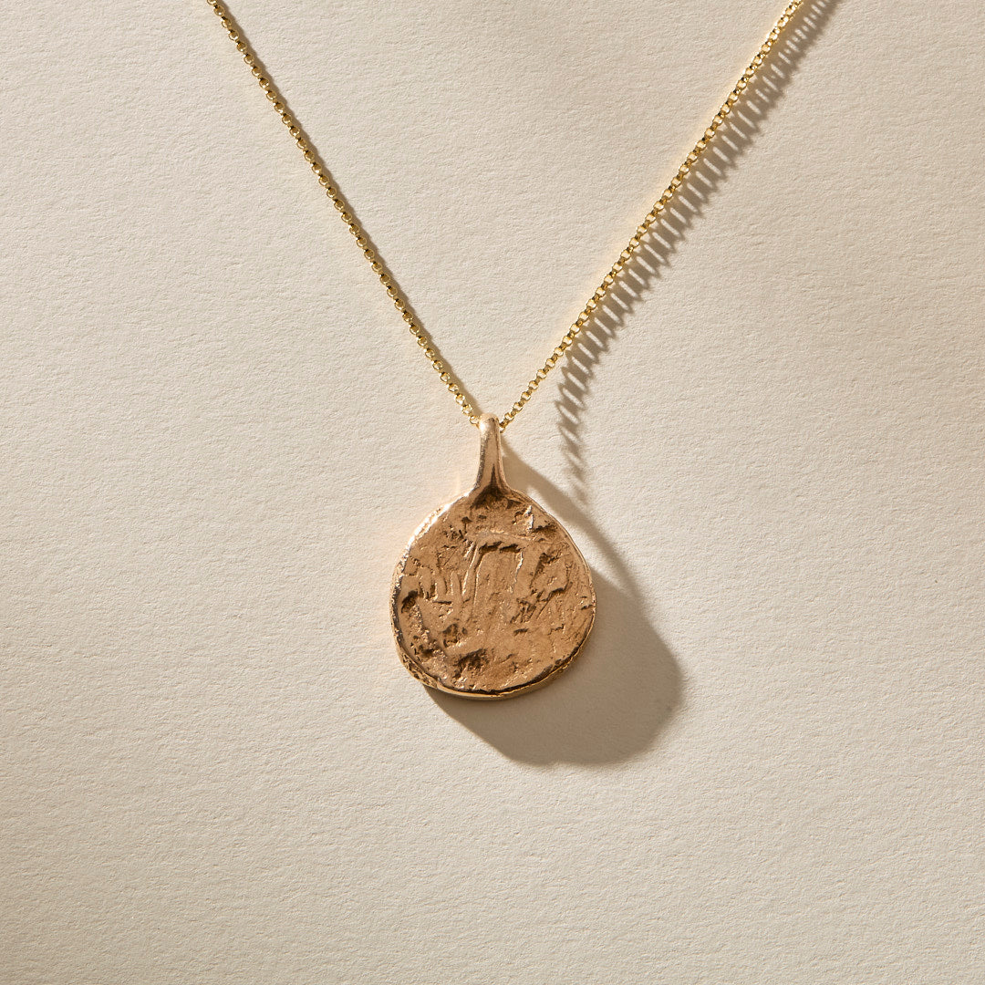 Ancient Coin Necklace | Gold