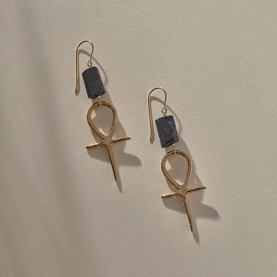 Ankh Earrings