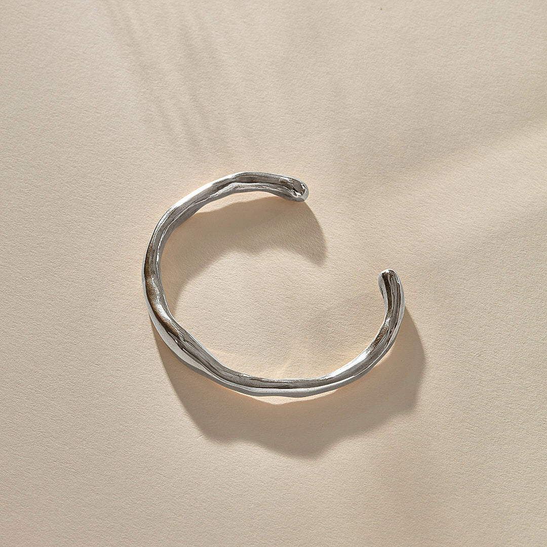Bone Cuff | Silver